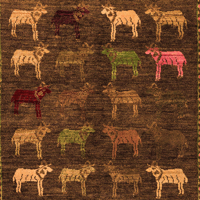 Abstract Orange Modern Rug, abs5338org