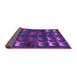 Sideview of Abstract Purple Modern Rug, abs5338pur