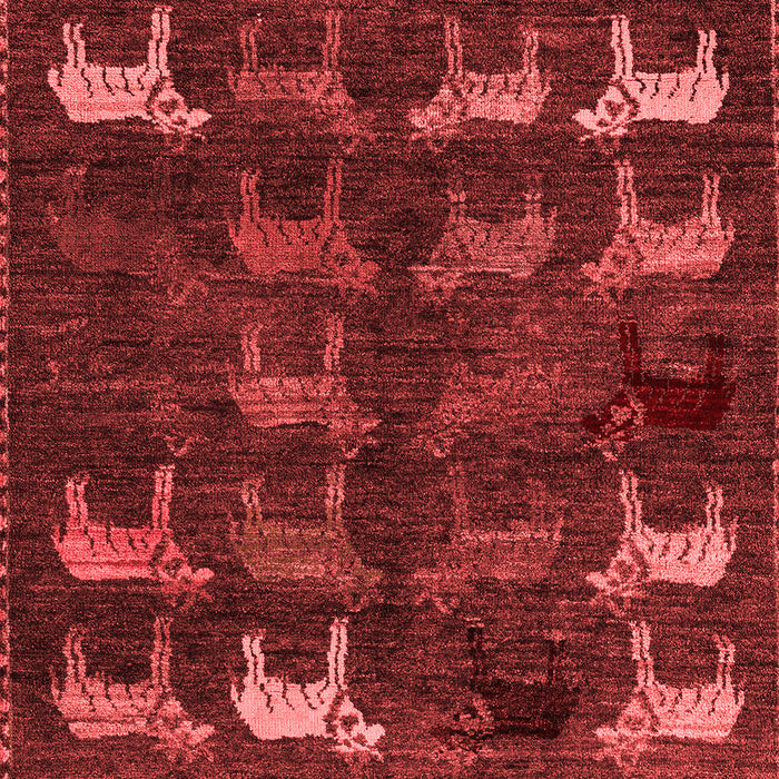 Abstract Red Modern Area Rugs
