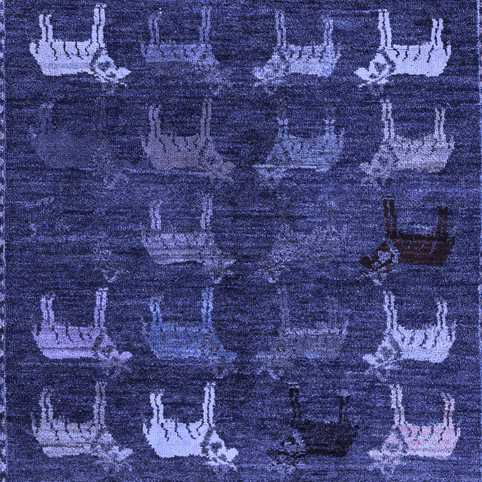 Abstract Blue Modern Rug, abs5338blu