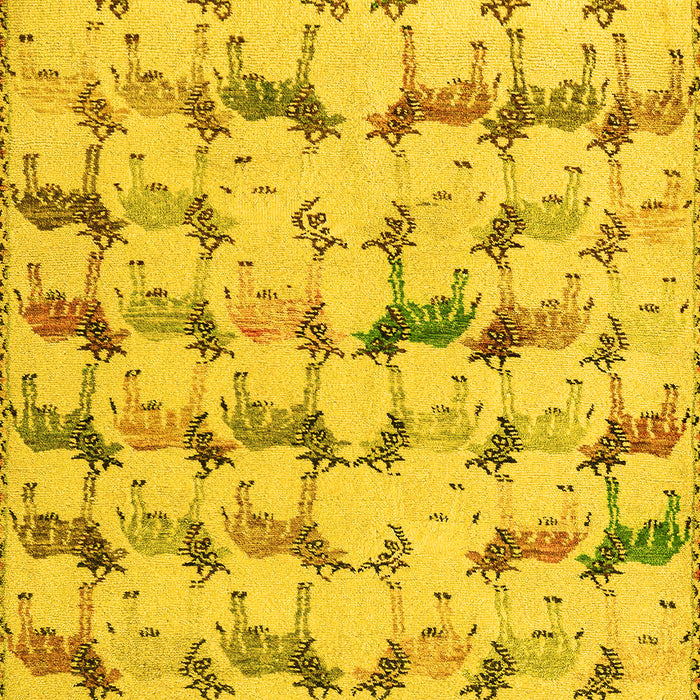 Abstract Yellow Modern Rug, abs5339yw