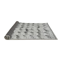 Sideview of Abstract Gray Modern Rug, abs5339gry