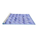 Sideview of Machine Washable Abstract Blue Modern Rug, wshabs5339blu