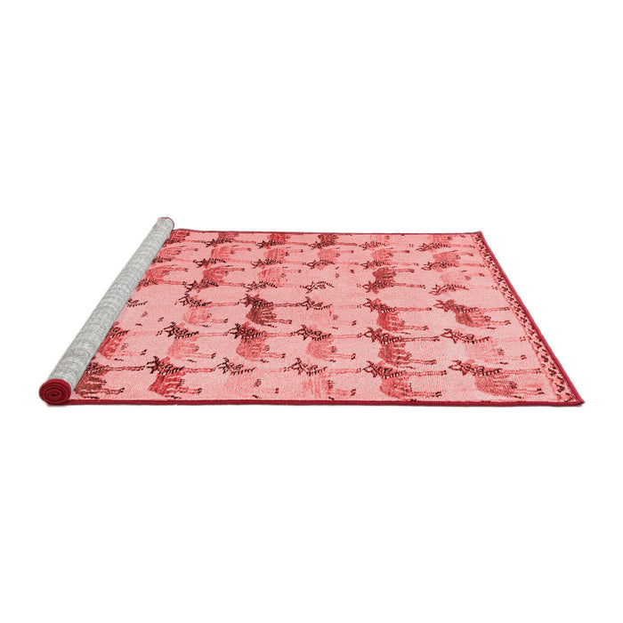 Modern Red Washable Rugs