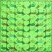 Square Abstract Green Modern Rug, abs5339grn