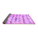 Sideview of Abstract Purple Modern Rug, abs5339pur