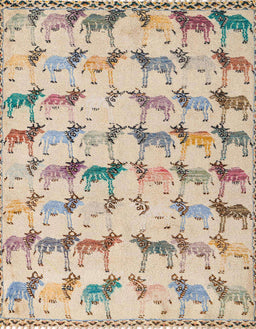 Machine Washable Abstract Dark Almond Brown Rug, wshabs5339