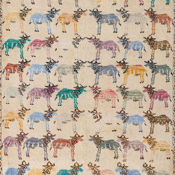 Machine Washable Abstract Dark Almond Brown Rug, wshabs5339