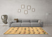 Machine Washable Abstract Brown Modern Rug in a Living Room,, wshabs5339brn