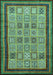 Abstract Turquoise Modern Rug, abs533turq