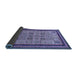 Sideview of Abstract Blue Modern Rug, abs533blu