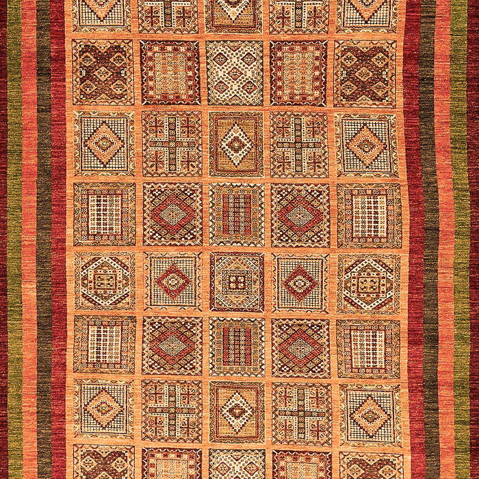 Abstract Orange Modern Rug, abs533org