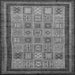 Square Machine Washable Abstract Gray Modern Rug, wshabs533gry