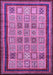 Machine Washable Abstract Purple Modern Area Rugs, wshabs533pur