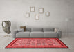 Modern Red Washable Rugs