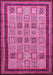 Machine Washable Abstract Pink Modern Rug, wshabs533pnk