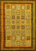 Abstract Yellow Modern Rug, abs533yw