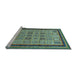 Sideview of Machine Washable Abstract Light Blue Modern Rug, wshabs533lblu