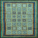 Square Abstract Light Blue Modern Rug, abs533lblu