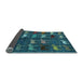 Sideview of Abstract Light Blue Modern Rug, abs5340lblu