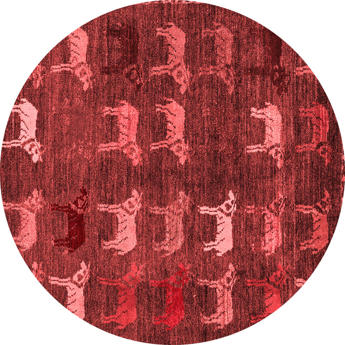Abstract Red Modern Rug, abs5340red