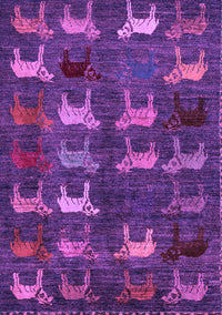 Abstract Purple Modern Rug, abs5340pur