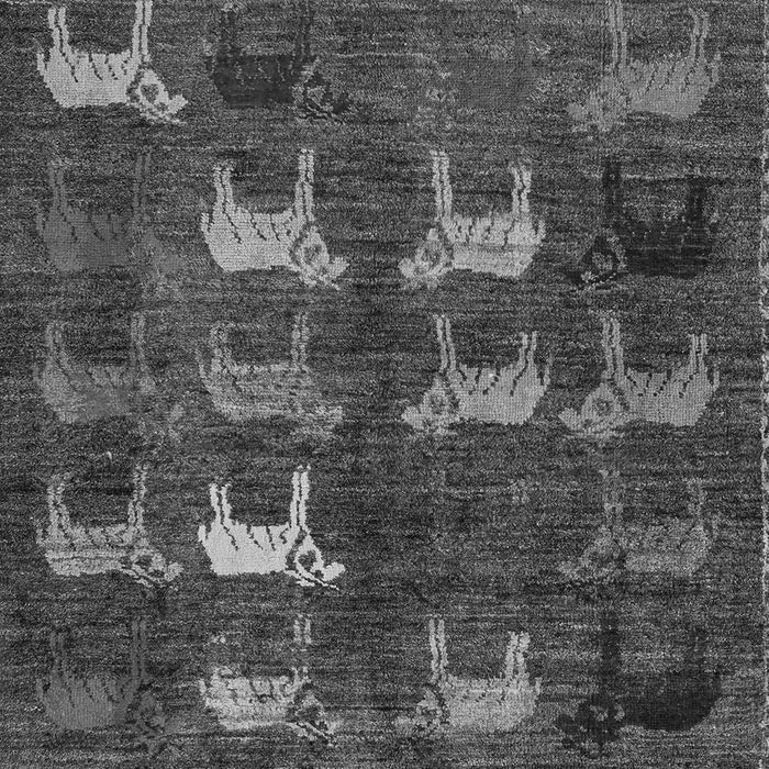 Machine Washable Abstract Gray Modern Rug, wshabs5340gry