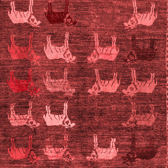Machine Washable Abstract Red Modern Rug, wshabs5340red