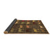 Sideview of Abstract Brown Modern Rug, abs5340brn