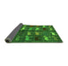 Sideview of Abstract Green Modern Rug, abs5340grn