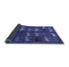 Sideview of Abstract Blue Modern Rug, abs5340blu