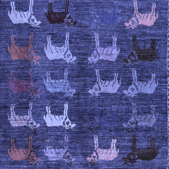 Machine Washable Abstract Blue Modern Rug, wshabs5340blu