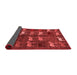 Abstract Red Modern Area Rugs