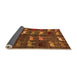 Sideview of Abstract Orange Modern Rug, abs5340org