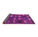 Sideview of Abstract Pink Modern Rug, abs5340pnk