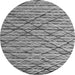 Round Abstract Gray Modern Rug, abs5341gry