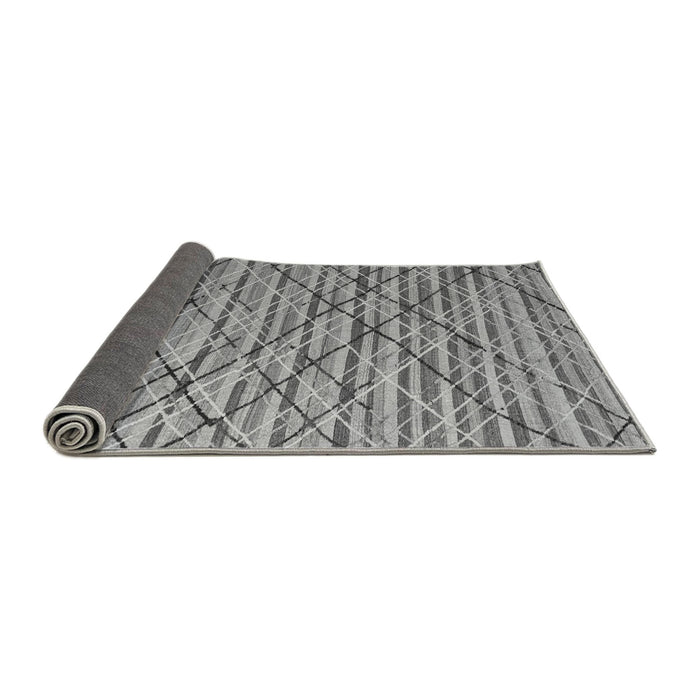 Sideview of Abstract Gray Modern Rug, abs5341gry
