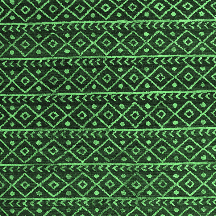 Machine Washable Abstract Emerald Green Modern Area Rugs, wshabs5342emgrn