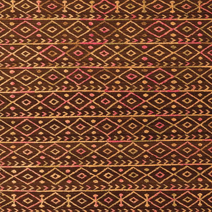 Square Abstract Orange Modern Rug, abs5342org