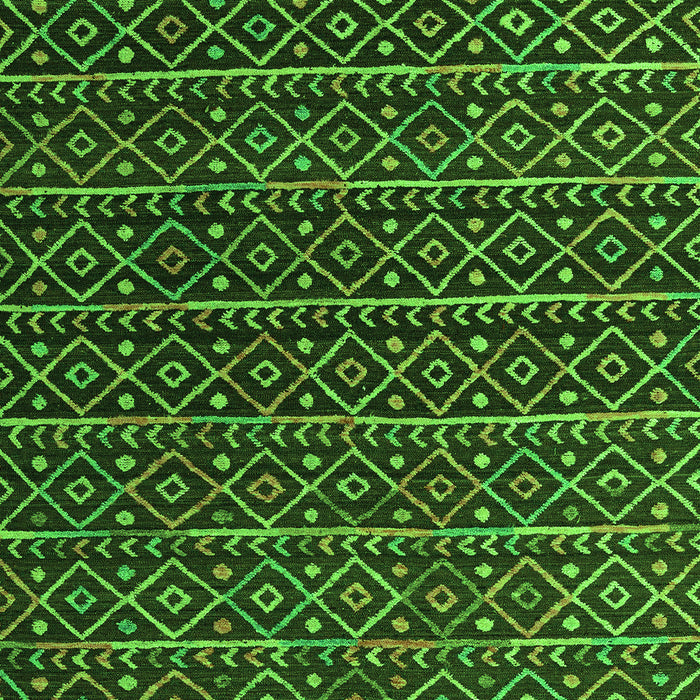 Abstract Green Modern Rug, abs5342grn