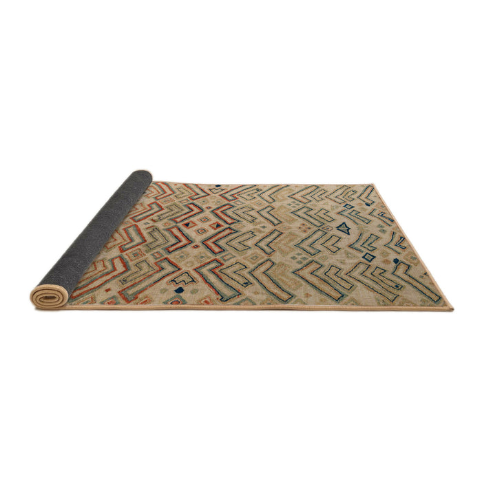 Sideview of Abstract Brown Modern Rug, abs5343
