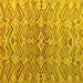 Square Abstract Yellow Modern Rug, abs5343yw