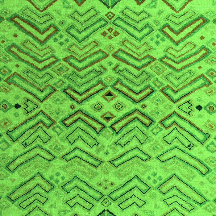 Machine Washable Abstract Green Modern Area Rugs, wshabs5343grn