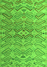 Abstract Green Modern Rug, abs5343grn