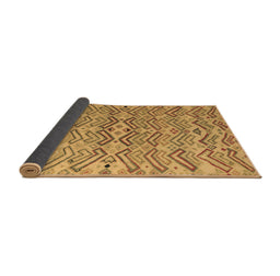 Sideview of Abstract Brown Modern Rug, abs5343brn