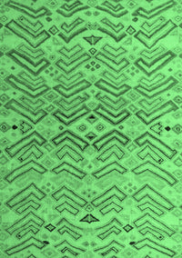 Abstract Emerald Green Modern Rug, abs5343emgrn