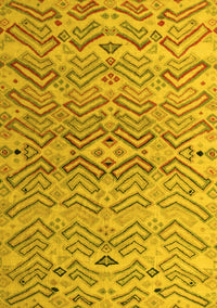 Abstract Yellow Modern Rug, abs5343yw