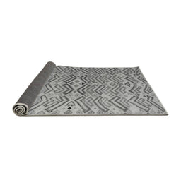 Sideview of Abstract Gray Modern Rug, abs5343gry