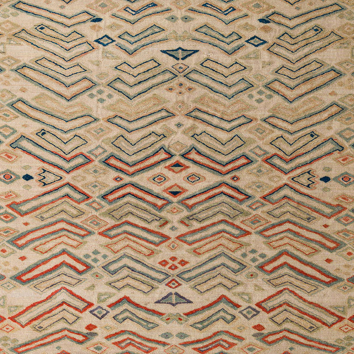 Square Machine Washable Abstract Brown Sugar Brown Rug, wshabs5343