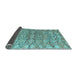 Sideview of Abstract Light Blue Modern Rug, abs5343lblu